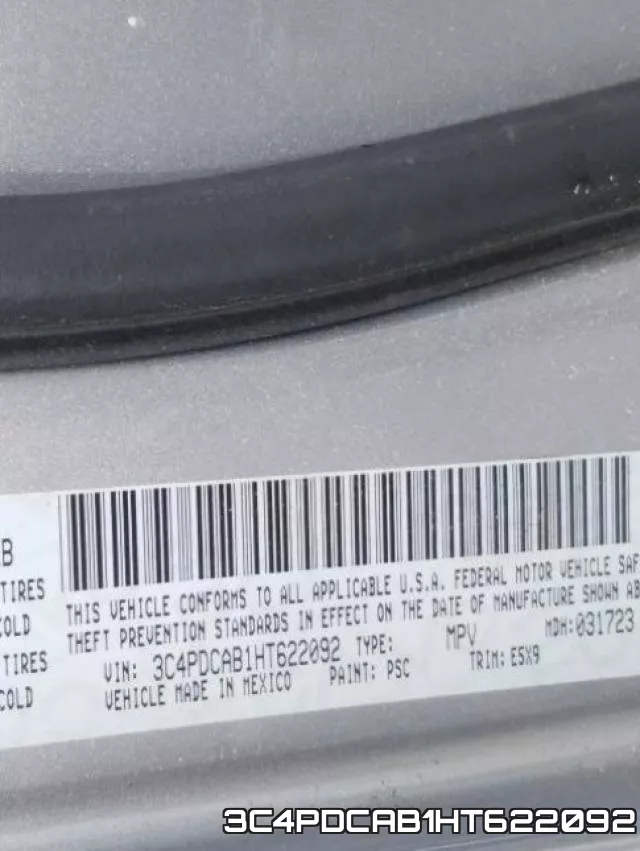 3C4PDCAB1HT622092 фото 2