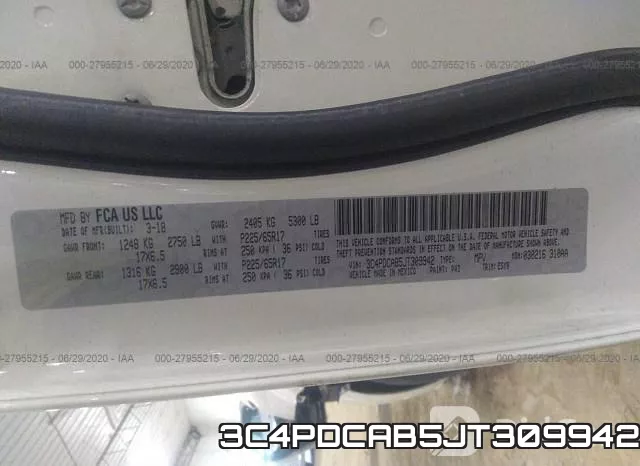 3C4PDCAB5JT309942 фото 10
