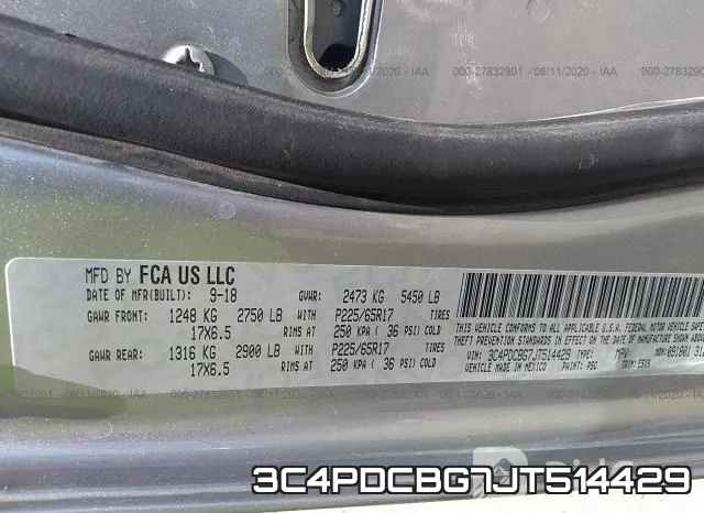 3C4PDCBG7JT514429 фото 10
