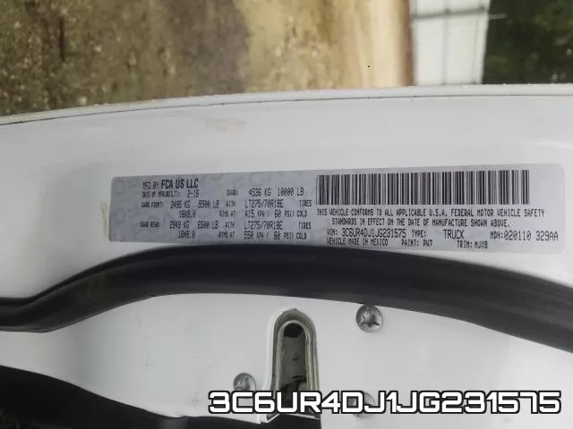 3C6UR4DJ1JG231575 фото 2