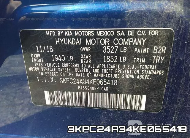 3KPC24A34KE065418 фото 10