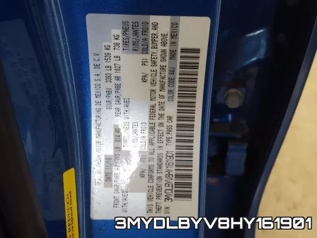 3MYDLBYV8HY161901 фото 2