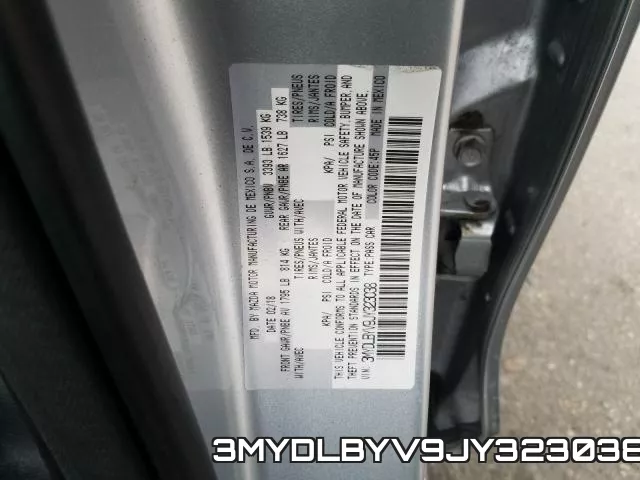 3MYDLBYV9JY323038 фото 2