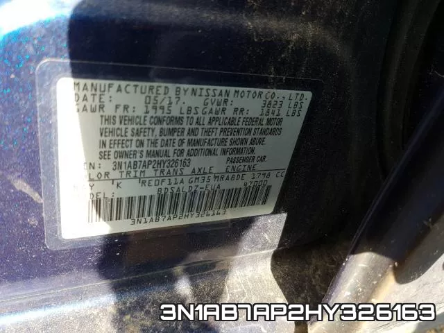 3N1AB7AP2HY326163 фото 2