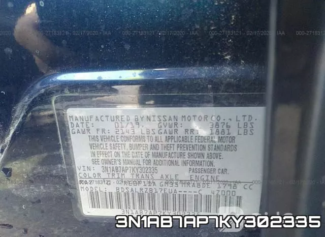 3N1AB7AP7KY302335 фото 10