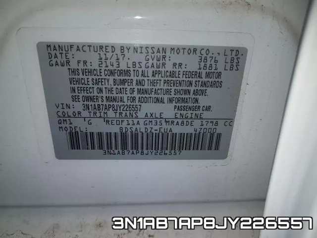 3N1AB7AP8JY226557 фото 2