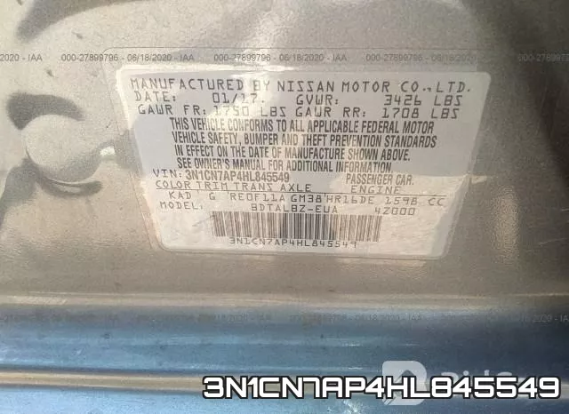 3N1CN7AP4HL845549 фото 10