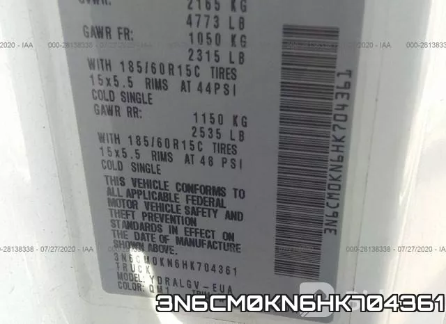 3N6CM0KN6HK704361 фото 10