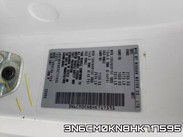 3N6CM0KN8HK717595 фото 2