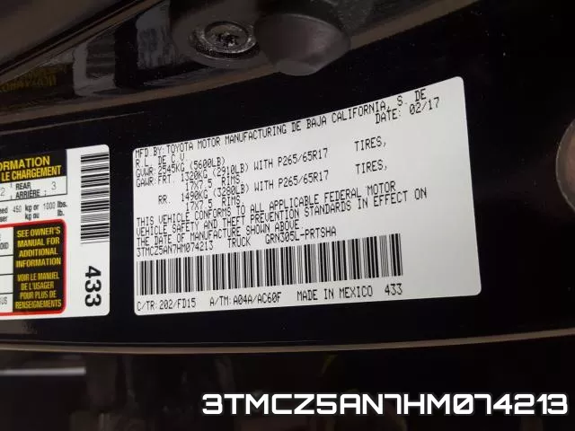 3TMCZ5AN7HM074213 фото 2