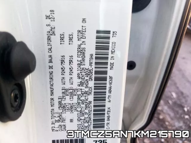 3TMCZ5AN7KM215790 фото 2