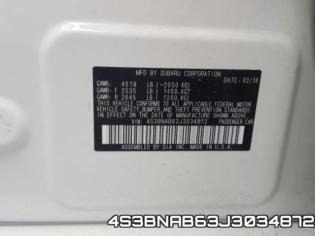 4S3BNAB63J3034872 фото 2