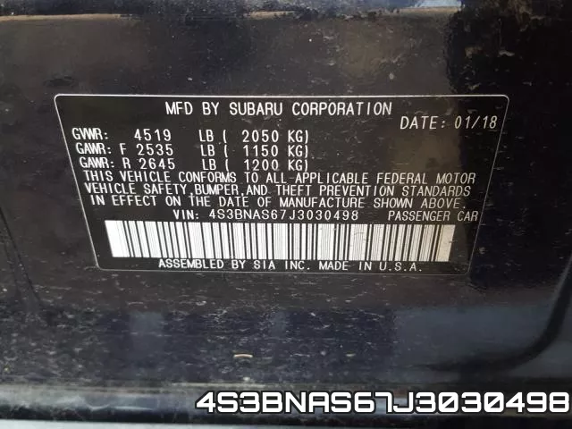 4S3BNAS67J3030498 фото 2