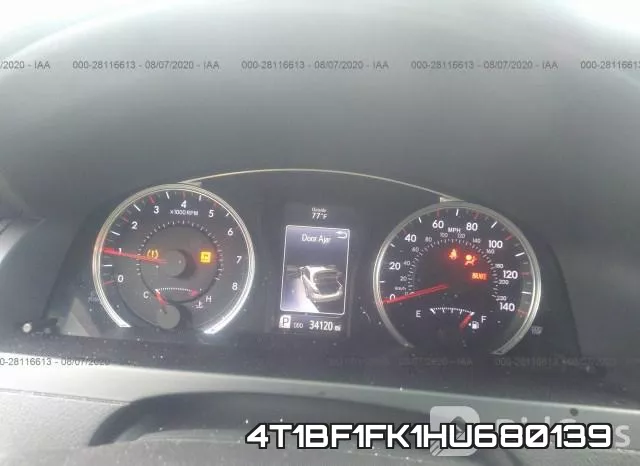 4T1BF1FK1HU680139 фото 8
