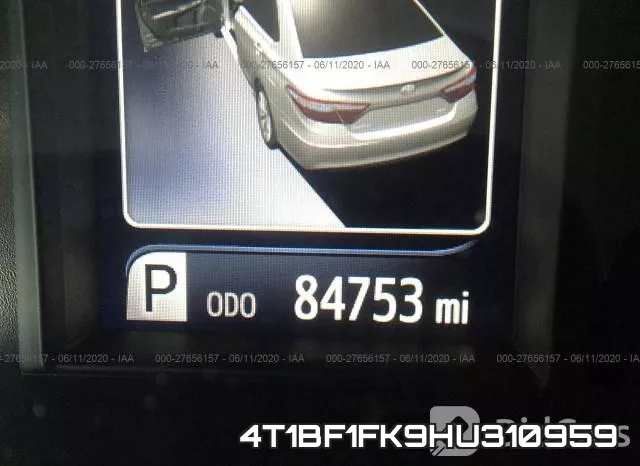 4T1BF1FK9HU310959 фото 8