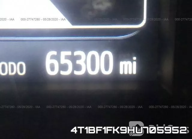4T1BF1FK9HU705952 фото 8