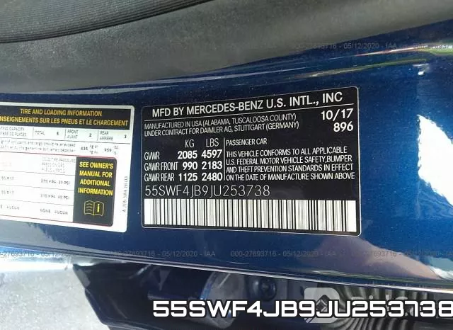 55SWF4JB9JU253738 фото 10