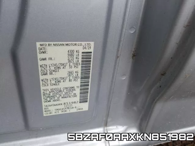 5BZAF0AAXKN851982 фото 2