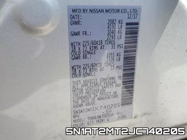5N1AT2MT2JC740205 фото 2