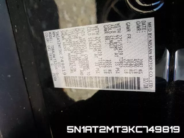 5N1AT2MT3KC749819 фото 2