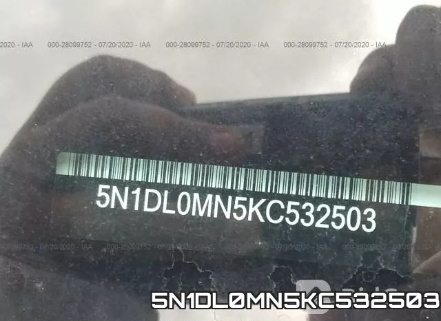 5N1DL0MN5KC532503 фото 10