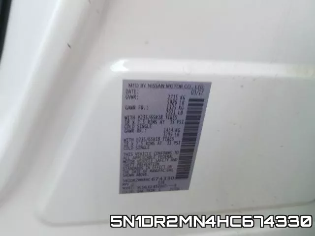 5N1DR2MN4HC674330 фото 2
