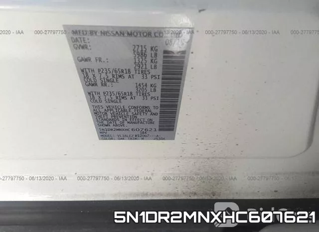 5N1DR2MNXHC607621 фото 10