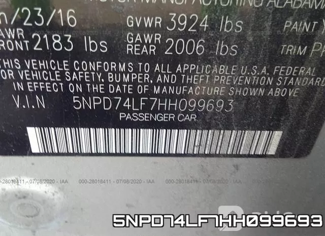 5NPD74LF7HH099693 фото 10