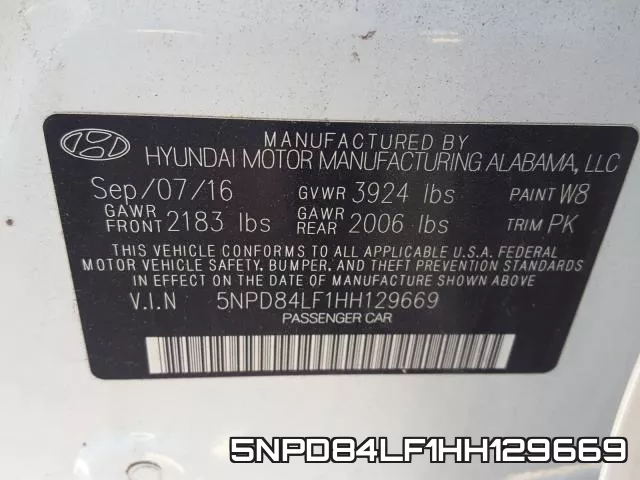 5NPD84LF1HH129669 фото 2