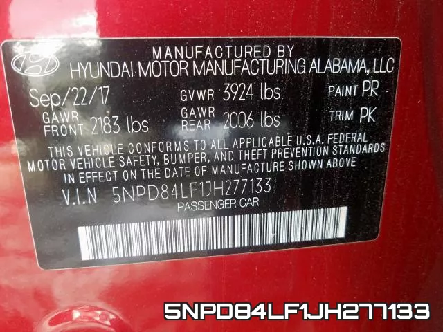 5NPD84LF1JH277133 фото 2