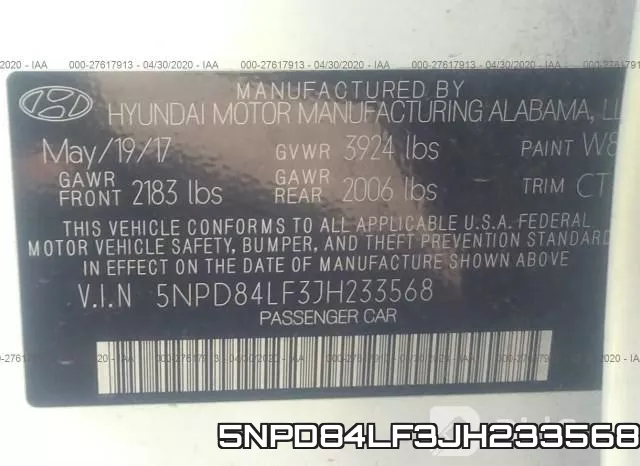 5NPD84LF3JH233568 фото 10