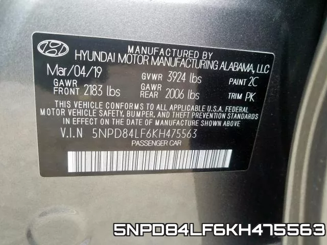 5NPD84LF6KH475563 фото 2