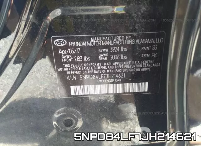 5NPD84LF7JH214621 фото 10