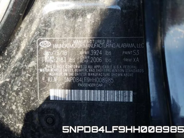 5NPD84LF9HH008985 фото 2