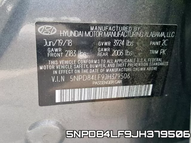 5NPD84LF9JH379506 фото 2