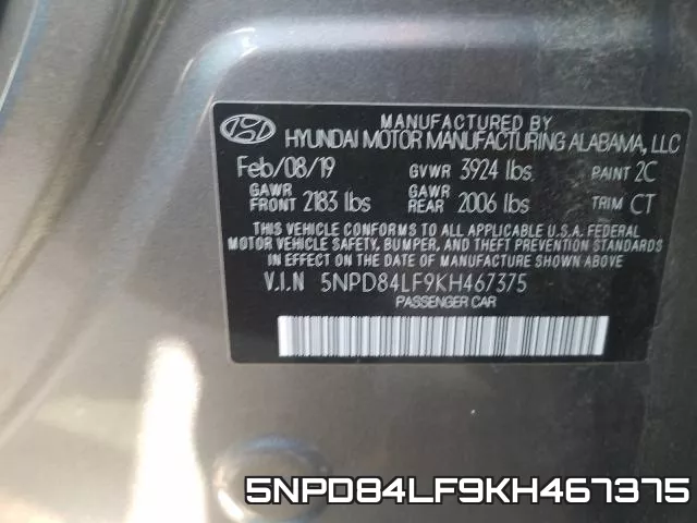 5NPD84LF9KH467375 фото 2