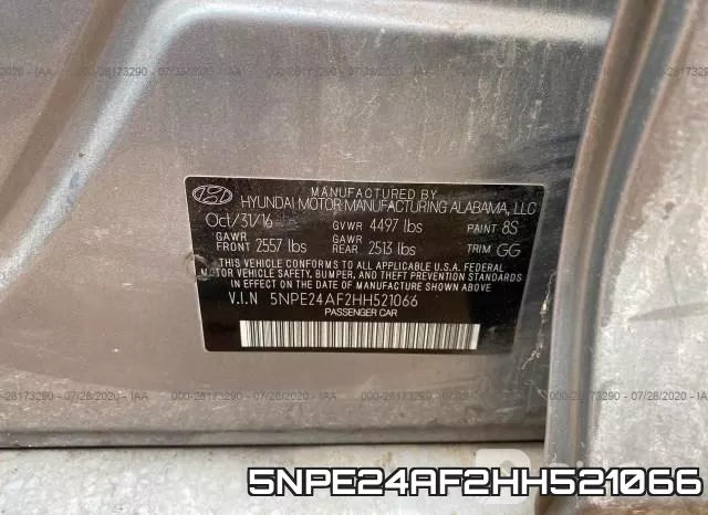 5NPE24AF2HH521066 фото 10