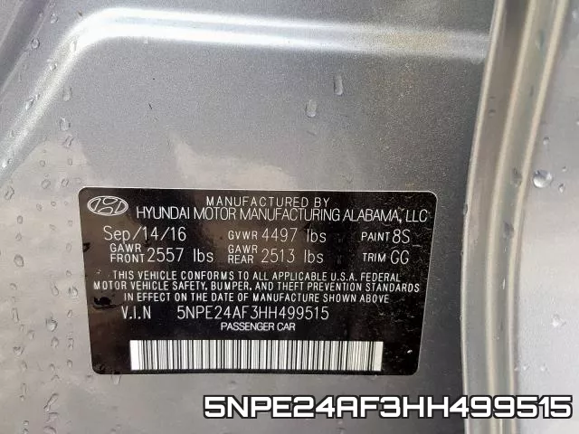 5NPE24AF3HH499515 фото 2