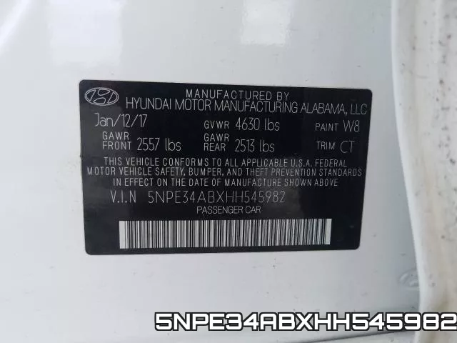 5NPE34ABXHH545982 фото 2