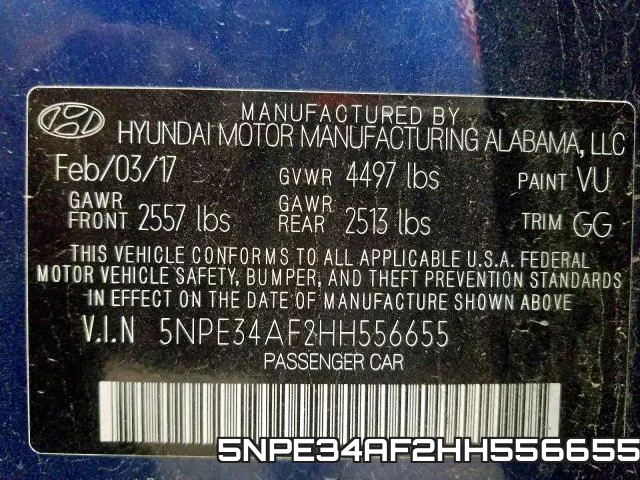 5NPE34AF2HH556655 фото 2