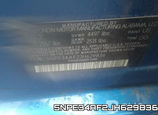 5NPE34AF2JH629836 фото 10