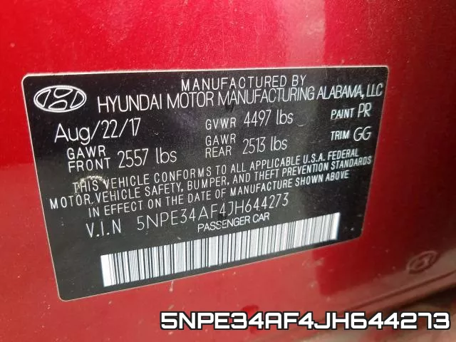 5NPE34AF4JH644273 фото 2
