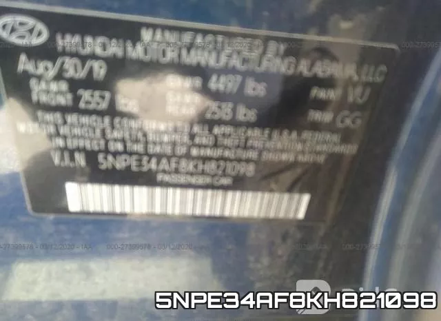 5NPE34AF8KH821098 фото 10