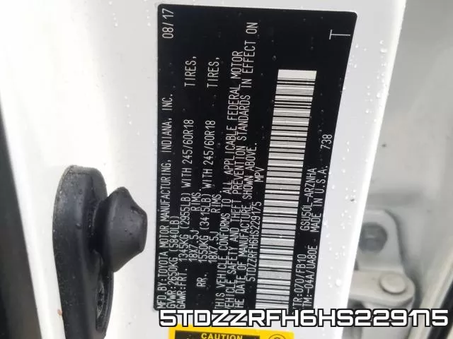 5TDZZRFH6HS229175 фото 2