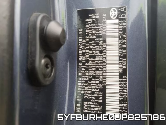 5YFBURHE0JP825786 фото 2