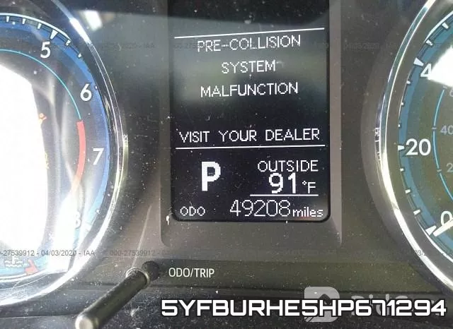 5YFBURHE5HP671294 фото 8