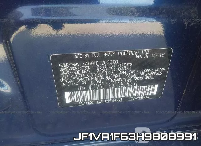 JF1VA1F63H9808991 фото 10