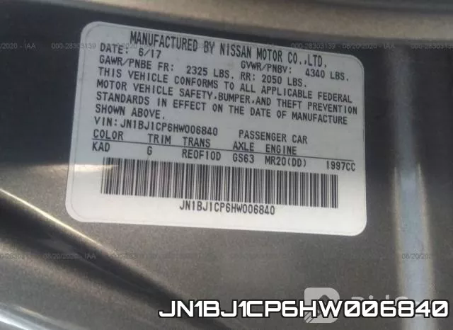 JN1BJ1CP6HW006840 фото 10
