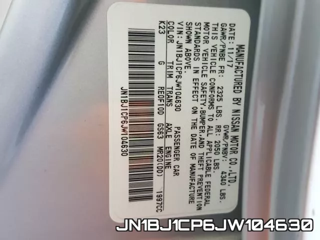 JN1BJ1CP6JW104630 фото 2