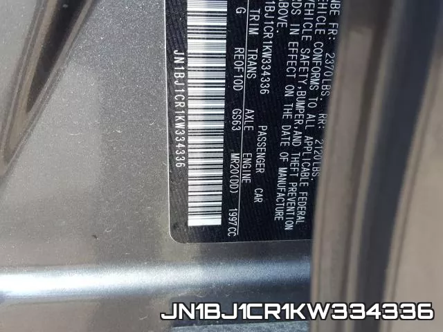 JN1BJ1CR1KW334336 фото 2